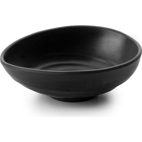 Lacor-Piatto ovale in melamina 17 x 13 x 5 cm nero