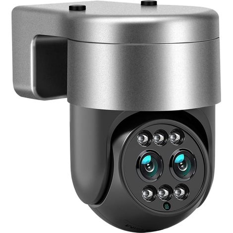 Caméra de sécurité à Domicile Caméra IP 8MP 4K Double Objectif Protection de sécurité extérieure Zoom 8X Suivi Automatique 2K 4MP CCTV vidéosurveillance NVR FTP(2K 4MP WiFi Version) (1/5)