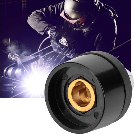 Connecteur rapide soudure cuivre Euro 2 pièces 200-400A DKZ, adapté câble 10-25mm², cosse de liaison fil torche (1/5)