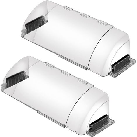 Set di 2 guide per aria e calore per bocchette a parete e a soffitto, regolabili da 8,5" a 15".