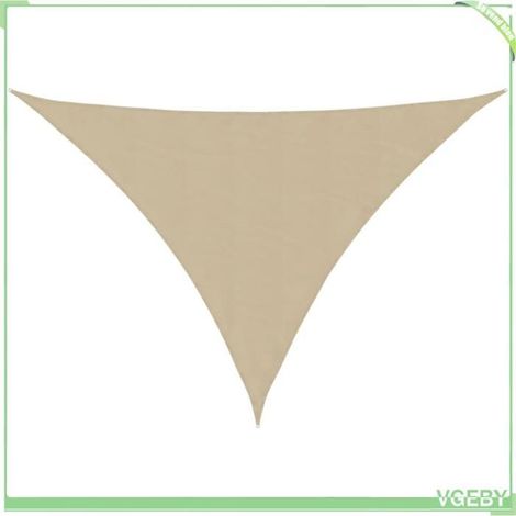 Voile de parasol - FAFEICY - 135182 - Triangulaire 5x7x7 m - Tissu Oxford PU - Anti-UV étanche (1/5)