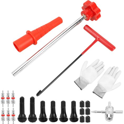 Kit d'Outils de Retrait de Tige de Valve 23 Pièces, TR413 TR414 pour Voiture Moto ATV (1/5)