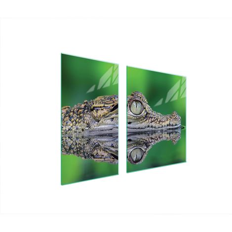 GLASSCHUTZPLATTE FÜR HERD 90x52 CROCODILE (1/5)