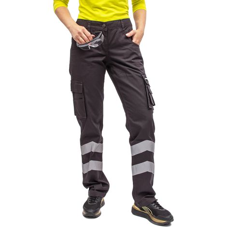 Damen-Arbeitshosen, Damen-Arbeitshosen, Kampfhosen, reflektierend, BHP 54