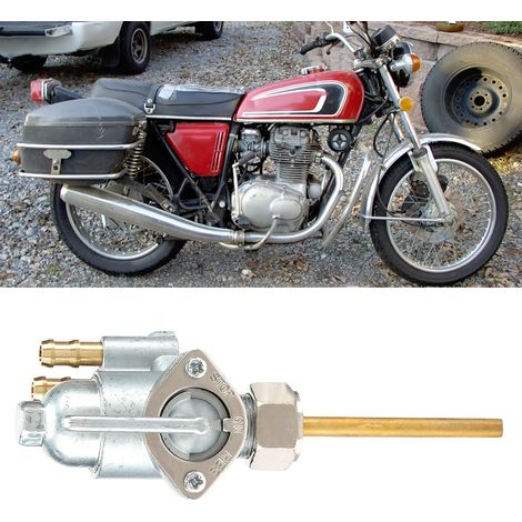 Benzinhahn-Ventilschalter aus Aluminium, passend für CL175 CB350 CL350 SL350 CB360 CL360 CB450 CL450 (1/5)