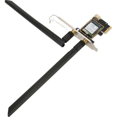 Carte WiFi PCIe Bluetooth 5.2, 1800Mbps, Double Antenne 2.4G/5GHz MU-MIMO pour PC Windows 10/11 (1/5)