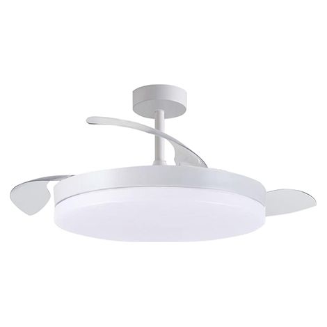 Ventilador DC NEW APOLO MINI blanco 96W LED 91d (1/2)
