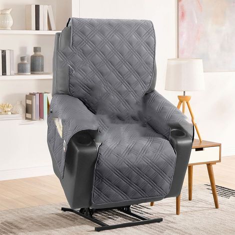 Housse matelassée pour fauteuil inclinable électrique - Résistante aux taches, antidérapante, couverture complète (1/3)