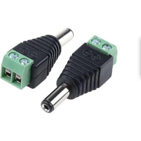 Fiche d'alimentation CC, 2A, Ø 2.5mm, Montage sur câble, 16 V