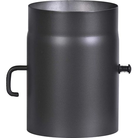 FIREFIX R180/2D Ofenrohr Tuyau de cheminee, Noir (1/2)