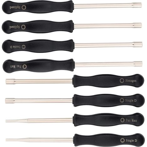 8-teiliges Vergaser-Einstellschraubendreher-Set, Vergaser-Tuning-Werkzeug kompatibel mit Poulan, Echo, Husqvarna, Craftsman, Homelite und gängigen 2-Takt-Motoren mit kleinem Hubraum.