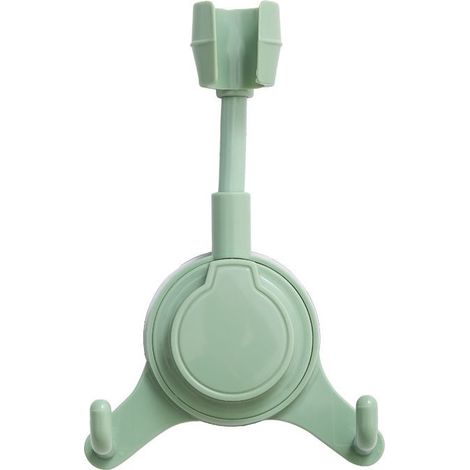 Support de douche réglable universel à ventouse, support douchette (vert) (1/4)