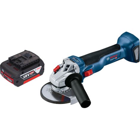 Bosch GWS 18V-10 Professional Akku Winkelschleifer 18 V 125 mm Brushless + 1x Akku 5,0 Ah - ohne Ladegerät