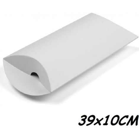 Set 10 Bonbonnier Boîte Blanche Enveloppe 39x10 Cm Papier Transparent Porte-documents Cadeau De Mariage