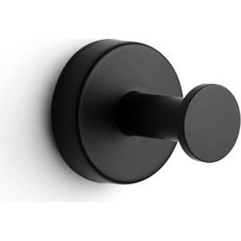 Appendiabiti bagno in acciaio inox finitura nera opaca  MIRA-N kamalu