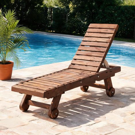 Transat others en bois de sapin 462,3 x 152,4 x 88,9 cm (1/5)