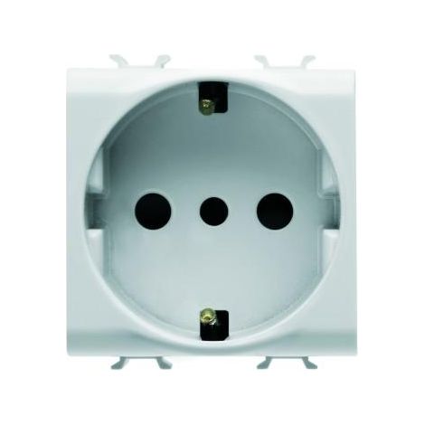PRISE 2M 2P+T 16A P30 STD I/D BLANC GEWISS GW10205 (1/2)
