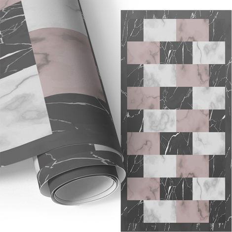 Selbstklebefolie - Möbelfolie - Türfolie Selbstklebende - Klebefolie - Tapete Küche - Aufkleber Folie - Marmor-Stil 50x100 cm