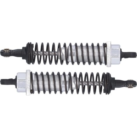 Amortisseurs Choc Aluminium 80mm pour TRAXXAS SLASH 2WD, Pièces Amélioration RC, Argenté, 2 Pièces (1/5)