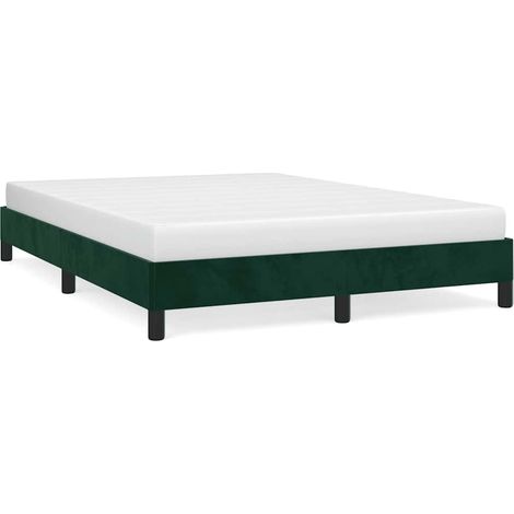 Maison Exclusive - Giroletto senza Materasso Verde Scuro 140x200 cm in Velluto