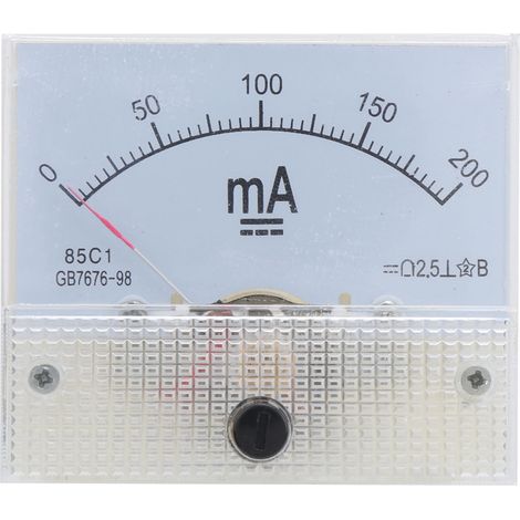 85C1 CC 0-200 mA Ampèremètre CC à aiguille - Appareil de mesure de courant (1/5)