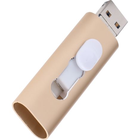 Clé USB 32GB avec Poussoir, Mémoire Flash OTG Compatible iOS/OS X et Stockage Externe (1/5)