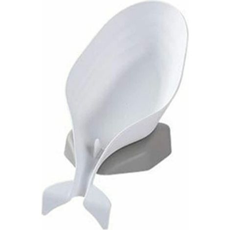 Porte-savon gris, porte-savon, porte-savon en plastique, porte-savon à ventouse, accessoires de salle de bain, accessoires de voyage (1/4)