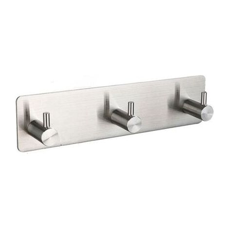 Wandgarderobe mit 3 Edelstahlhaken. (1/5)