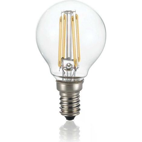 10 Lampadine Led Sfera E14 4 Watt 4000 K 520 Lm Trasparente