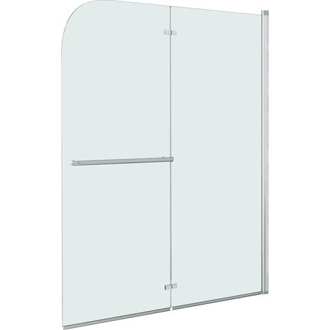 Maison Exclusive - Cabine de douche pliable 2 panneaux ESG 95x140 cm (1/5)
