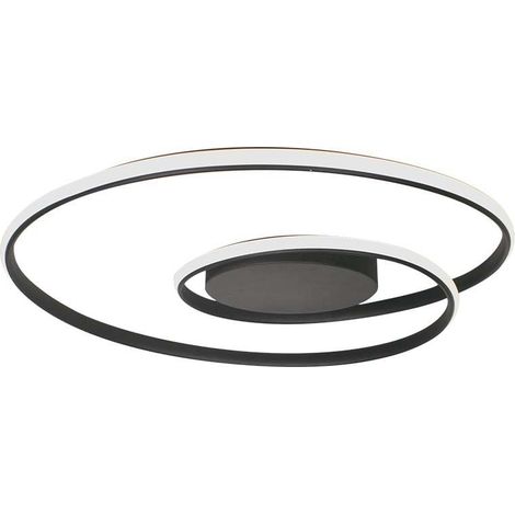 V-TAC VT-7911 LED-Kronleuchter, abstrakt, rund, kreisförmig, 48 W, aus Aluminium, Triac, dimmbares schwarzes Farblicht, 4000 K, 620 mm – 14991 (1/5)