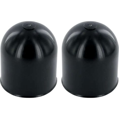 Cyclingcolors – Lot de 2 caches rotule pour boule d'attelage – Plastique noir – Diamètre 50mm – Protection anti-choc pour remorque et voiture