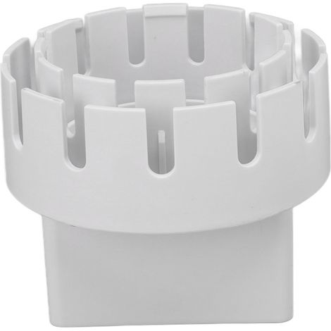 Adaptateur de descente de gouttière en plastique, adaptateur de remplacement pour tuyau de descente, convertisseur, connecteur avec vis, blanc, 2 x 3 pouces (1/5)