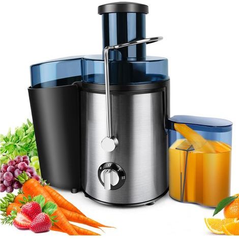 Extracteur de jus professionnel 1000W - Deux vitesses, ouverture de 65 mm pour les fruits et légumes entiers, base antidérapante pour un nettoyage facile. (1/5)