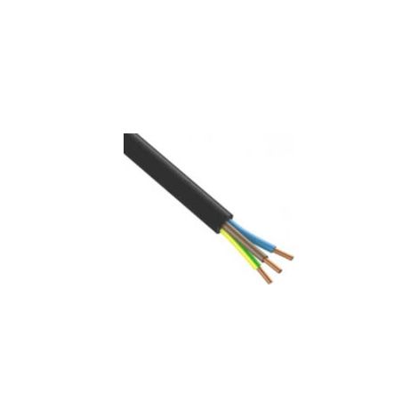 Câble électrique RO2V 3G 2,5mm² au mètre – Isolation PVC – Pour circuits petit et moyen électroménager – Câble pré-gainé