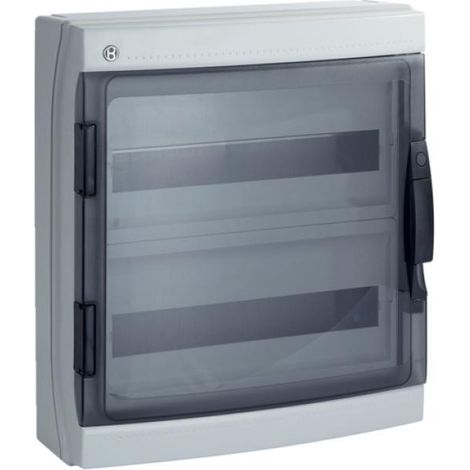 Centralino ip65 36 moduli portella fumè linea pablo grigio ip65 36 gri bocchiotti b06526 (1/2)