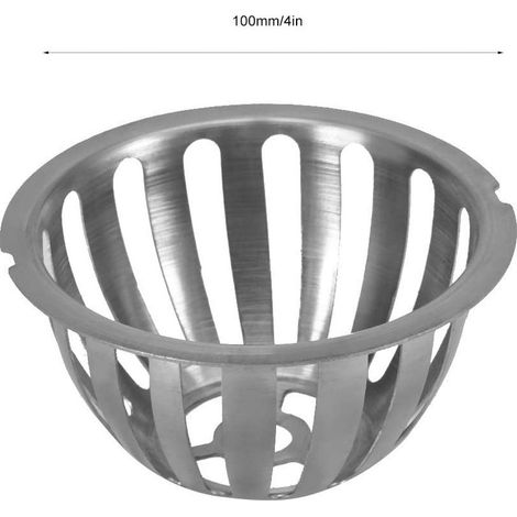 pièces crépine de Filtre en Acier Inoxydable arrête Les graines de Feuilles et Autres débris Drain de Sol de gouttière pour Balcon de Jardin(100 MM) (1/5)