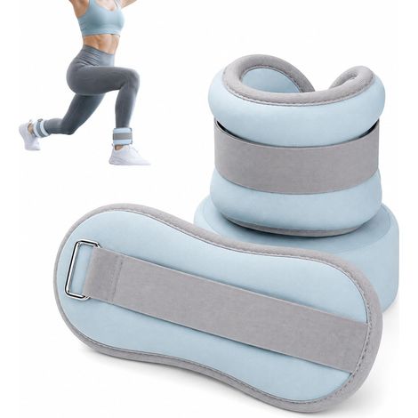 1 paire de manchettes lestées réglables pour jambes et bras, poids de poignet de 0,75 kg, poids de cheville pour femmes et hommes, gym, yoga, danse, aérobic (1/5)