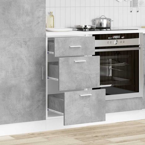 Unterschrank Lyon Betongrau 40x46x81,5 cm Holzwerkstoff