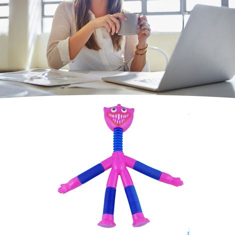 Flexibles Rohr mit langem Hals, Anti-Stress-Spielzeug, interessantes elastisches Rohr, sensorisches Spielzeug fürs Schlafzimmer, rosa. (1/5)