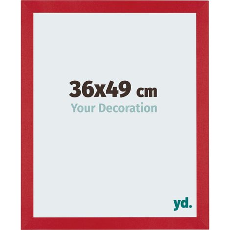 yd. - Cadre photo 36x49 - Rouge - MDF - Mura