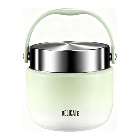 1200ml Récipient Isotherme pour Aliments avec Couvercle & Cuillère, Boîte Alimentaire Repas Chaud en Acier Inoxydable, Gamelle Soupe Thermos Anti-Fuite, Box Lunch Maintien pour Ecole, Camping, Bureau (1/5)