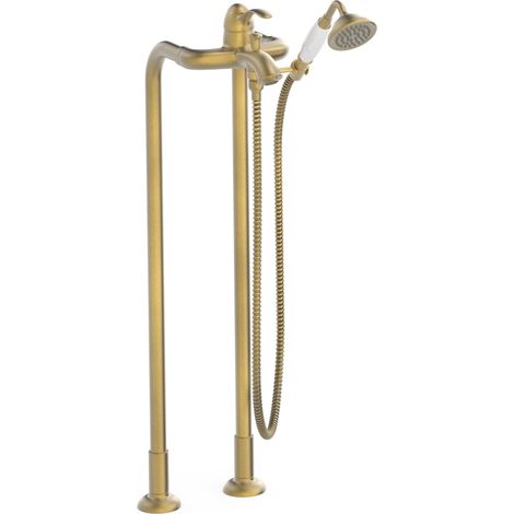 GRIFO MONOMANDO DE SUELO PARA BAÑERA Y DUCHA CON 2 COLUMNAS