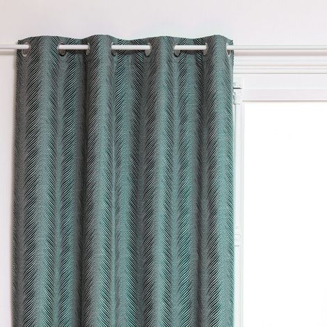 Rideau Occultant "Dana" 140x260cm Vert Foncé (1/3)