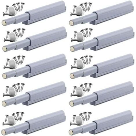 Loquets Magnétiques Push-Open - Fermetures Magnétiques pour Portes, Facile à Ouvrir (10 pièces)
