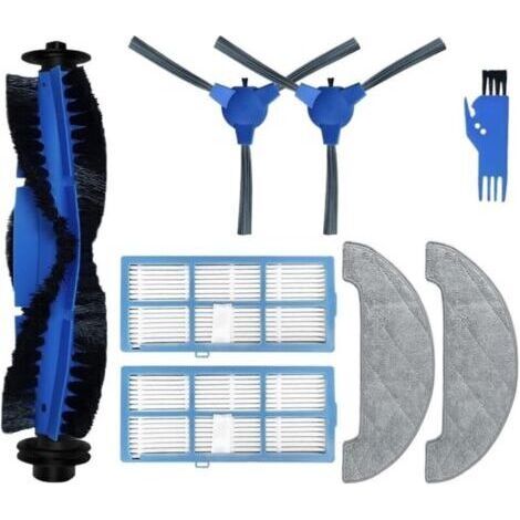 Compatible avec Les pièces de Rechange for aspirateur Robot Ultenic D5 Series D5S / D5S Pro / D5S Pro+ Brosse latérale Principale Filtre Hepa Chiffon de vadrouille(Set C) (1/5)