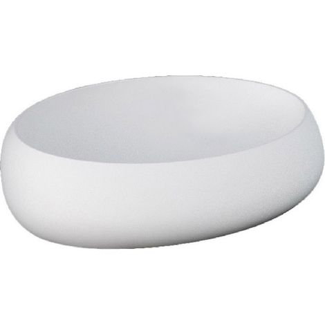 Lavabo da appoggio cloud ovale bianco opaco (1/3)