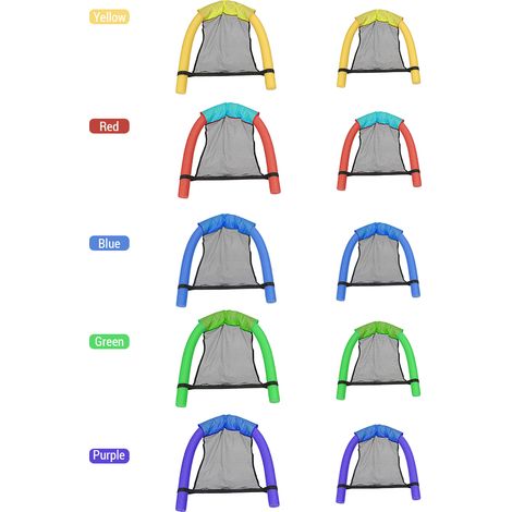 Chaise de nouilles de piscine, hamac d'eau pour adultes et enfants, flotteur Portable en maille, fête de natation, Relaxation (1/5)