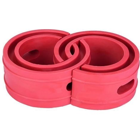 OMABETA tampon d'amortisseur Amortisseur de voiture rouge, 2 pièces, tampon à ressort, coussin de pare-chocs de Type B + auto kit (1/4)