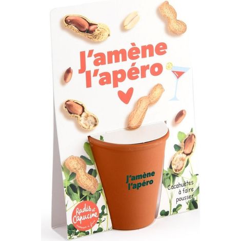 Carte message - J'amène l'apéro - Cacahuètes (1/4)